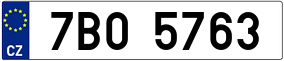 Trailer License Plate